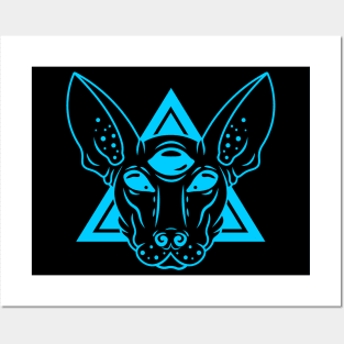 Cosmic Familiar Xolo (blue) Posters and Art